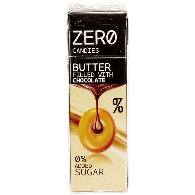 Bonbon caramel au beurre fourr&eacute; choco ZER&Oslash; sans sucre