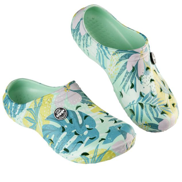 Sabots Hipps femme imprim&eacute; tropical 38/39