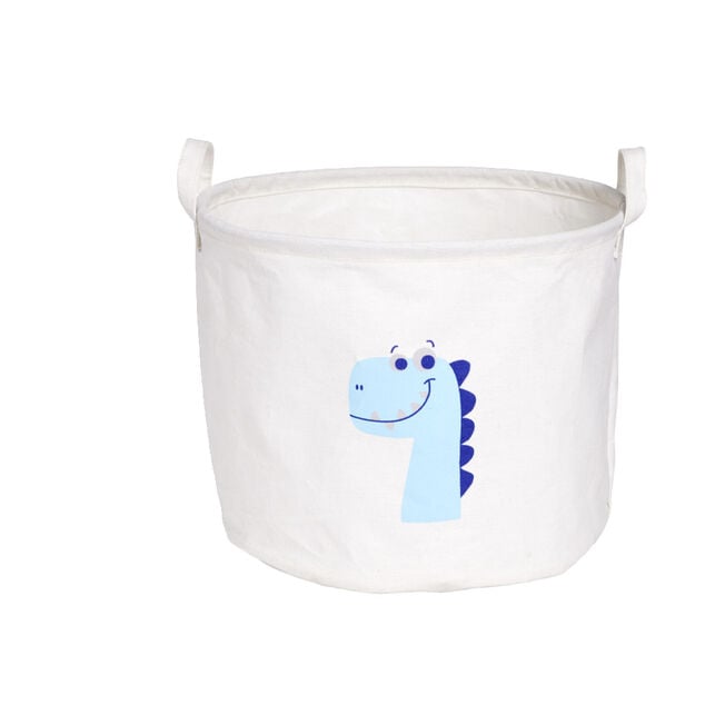 Panier &agrave; linge en toile enfant &Oslash;30xH25cm (2 mod&egrave;les)