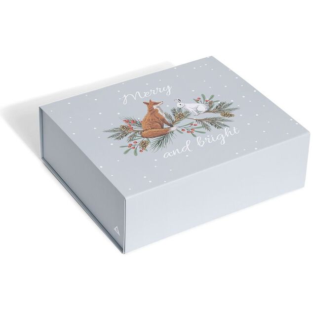 Bo&icirc;te cadeau No&euml;l pliable motif nature