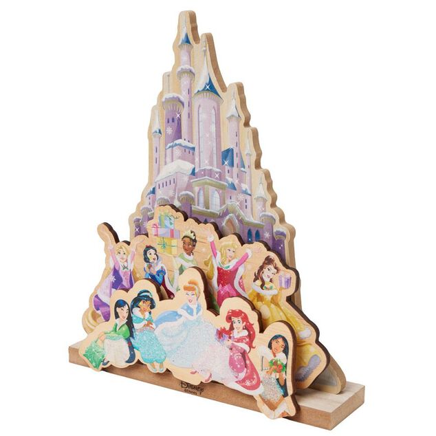 Décoration à poser Princesses Disney bois L21xH25cm