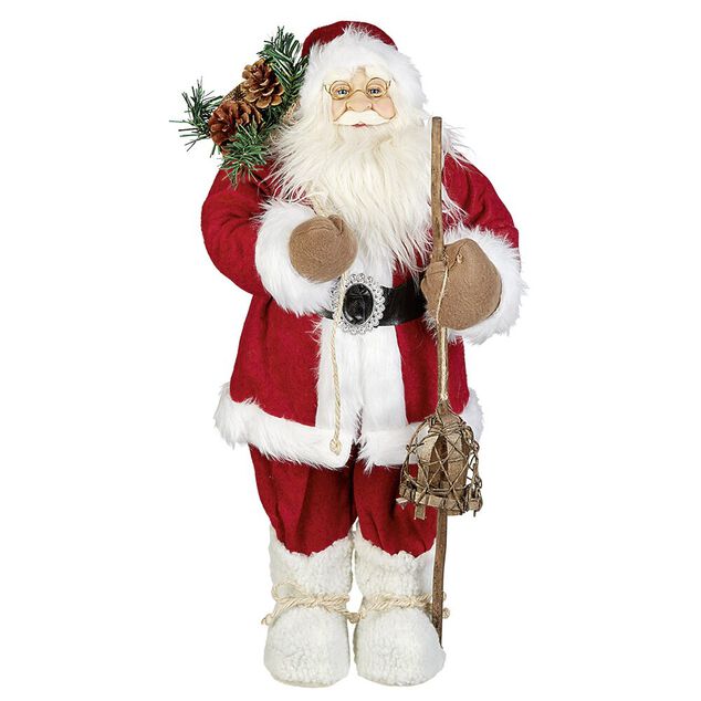 D&eacute;coration p&egrave;re noel a poser rouge et blanc