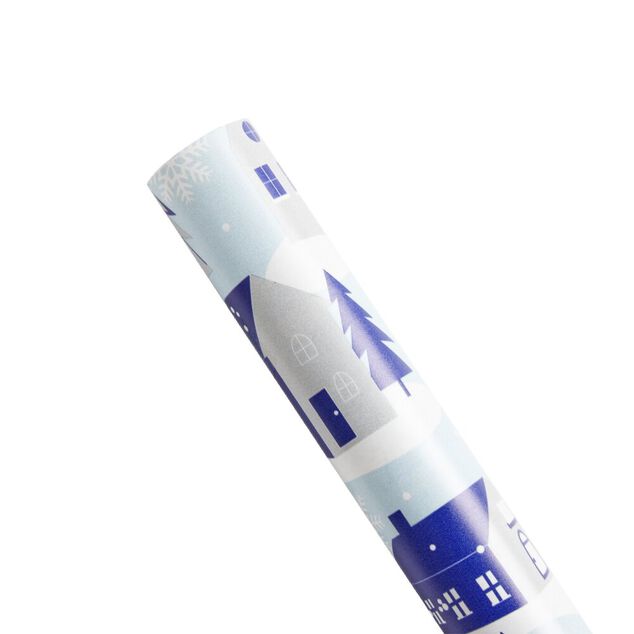 Rouleau papier cadeau No&euml;l 2m &agrave; motifs - 2 mod&egrave;les