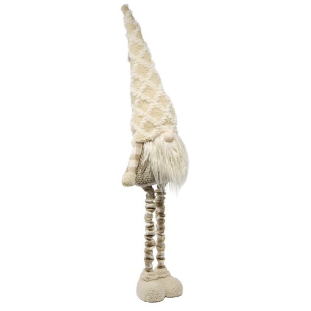 Gnome debout d&eacute;coratif jambes extensibles H97cm (2 mod&egrave;les)