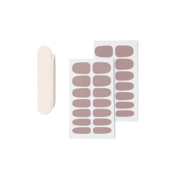 Lot de 24 autocollants vernis &agrave; ongles unis 6 coloris