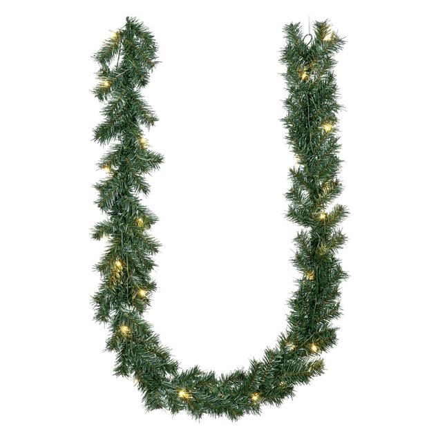 Guirlande de No&euml;l lumineuse verdoyante LED L200cm