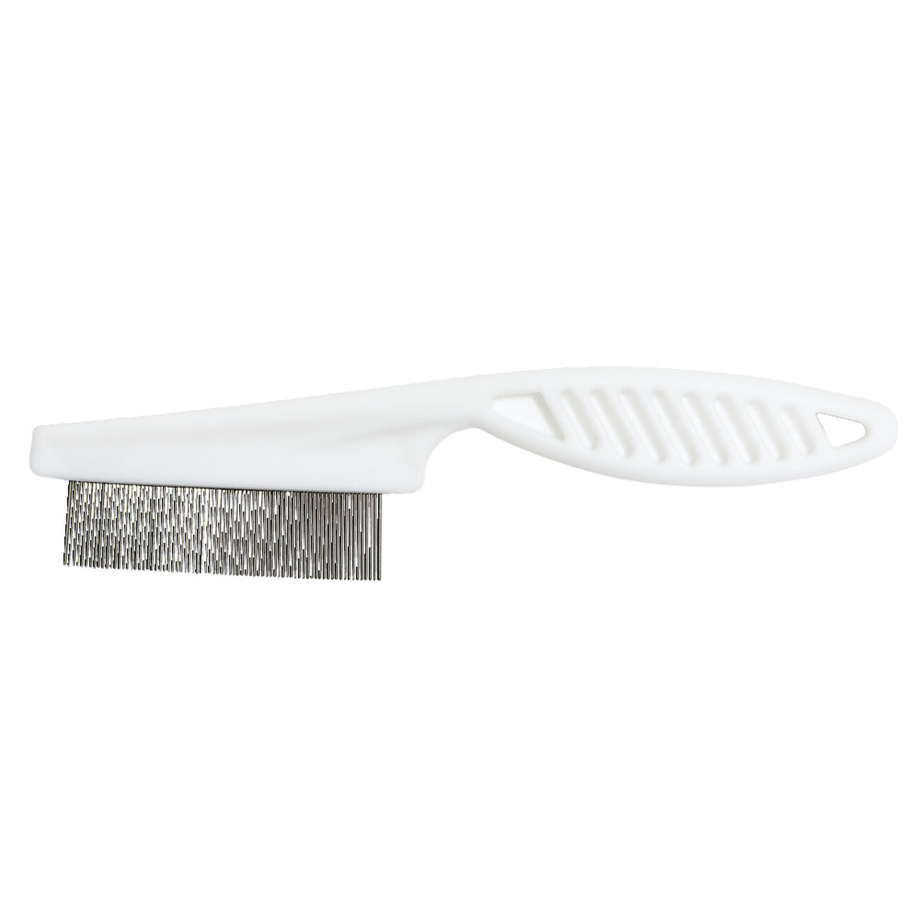 Brosse Et Peigne Anti-puces Pour Chat Et Chien - Poils Acier Inoxydable, Bouton De Nettoyage - Pour Poils Longs Et Courts