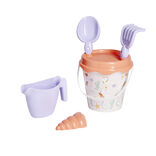 Seau de plage garni hippocampe licorne 6 pi&egrave;ces