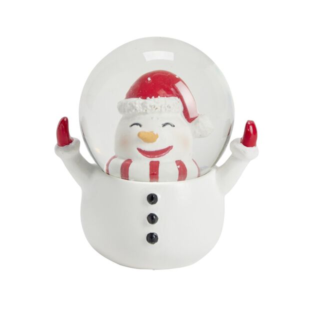 Boule à neige Noël traditionnel personnage 9x6,5xH9cm (4 modèles)