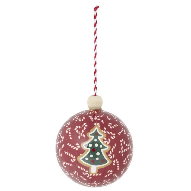 Boule de No&euml;l assortie traditionnelle &Oslash;8cm