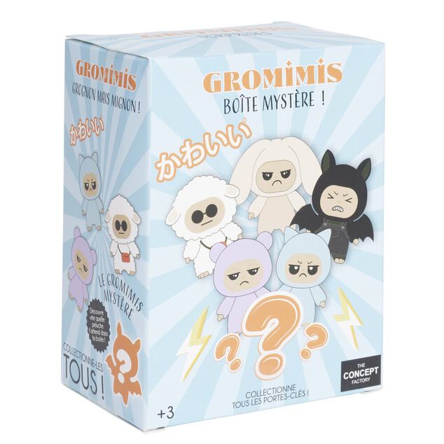 Porte-cl&eacute; peluche Gromimis surprise &agrave; collectionner H10cm (plusieurs mod&egrave;les)