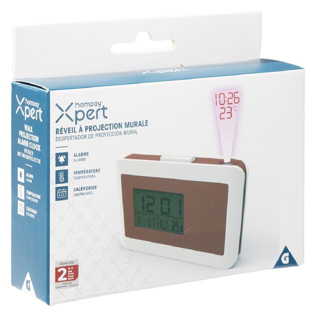 R&eacute;veil alarme avec projection