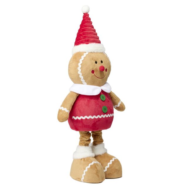 Bonhomme pain d'&eacute;pices &agrave; poser &agrave; jambes extensibles H65cm (2 mod&egrave;les)