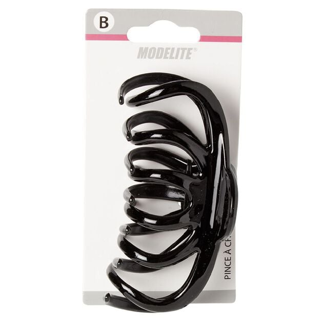 Pince &agrave; cheveux noir brillant L.11 cm