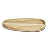 Plateau en bois d'acacia ovale 20x28cm