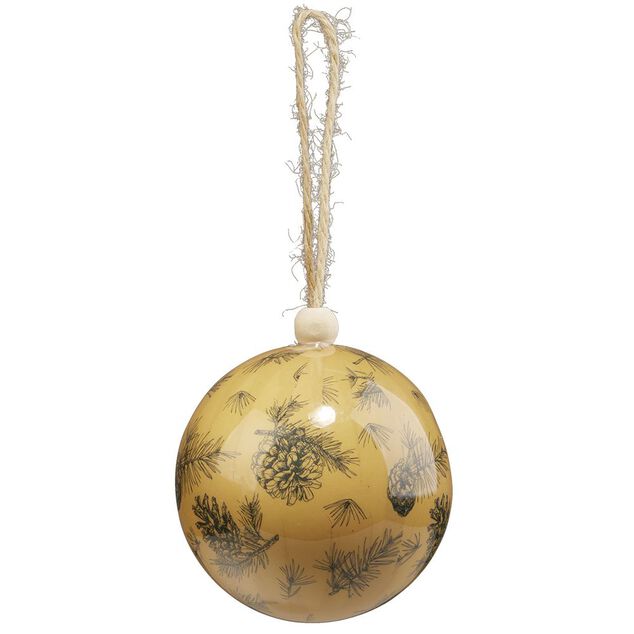 Boule de No&euml;l design for&ecirc;t &Oslash;8cm
