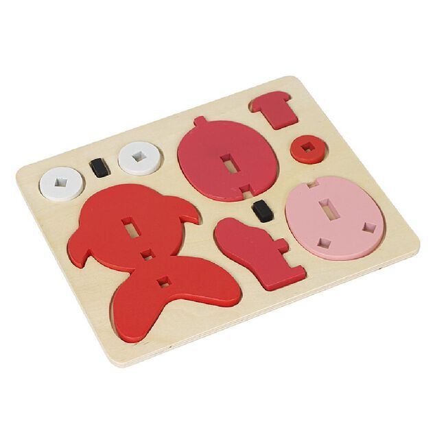 Puzzle 3D en bois 15x17,5cm - 5 modèles