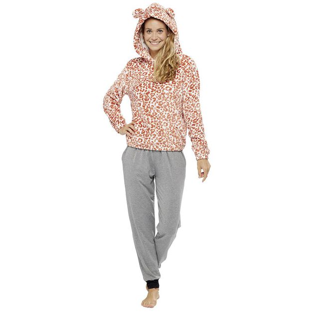 Sweat pyjama l&eacute;opard pour adulte Taille S/M ou L
