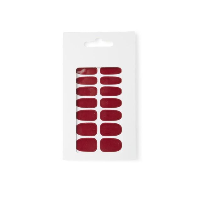 Lot de 24 autocollants vernis &agrave; ongles unis 6 coloris