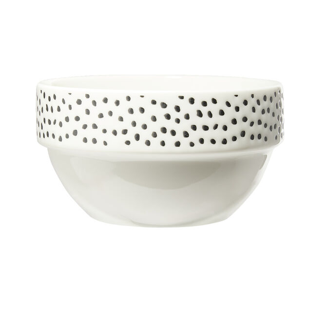 Lot de 4 bols en fa&iuml;ence color&eacute;s avec support &Oslash;14xH8cm