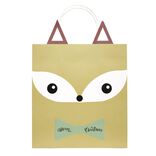 Sac cadeau fantaisie forme tête de renard 23xH31cm