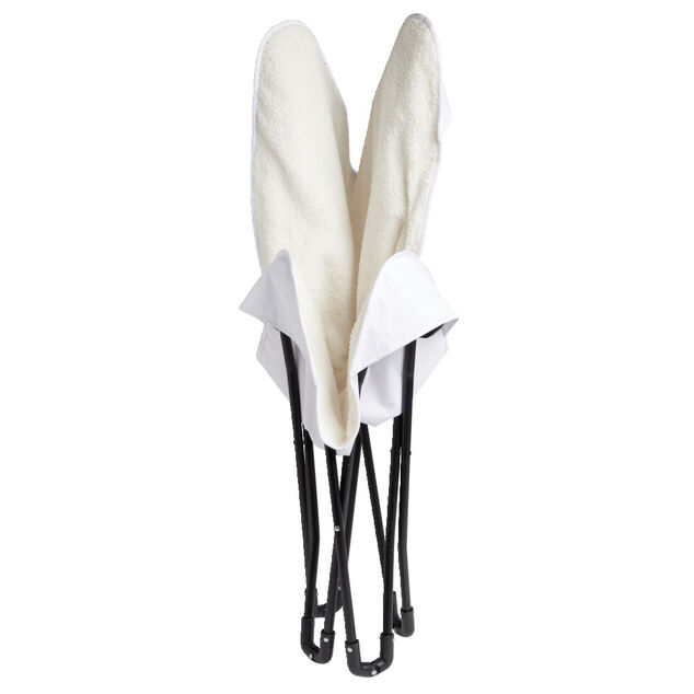 Fauteuil relax Noa pliable beige L60xP78xH86cm