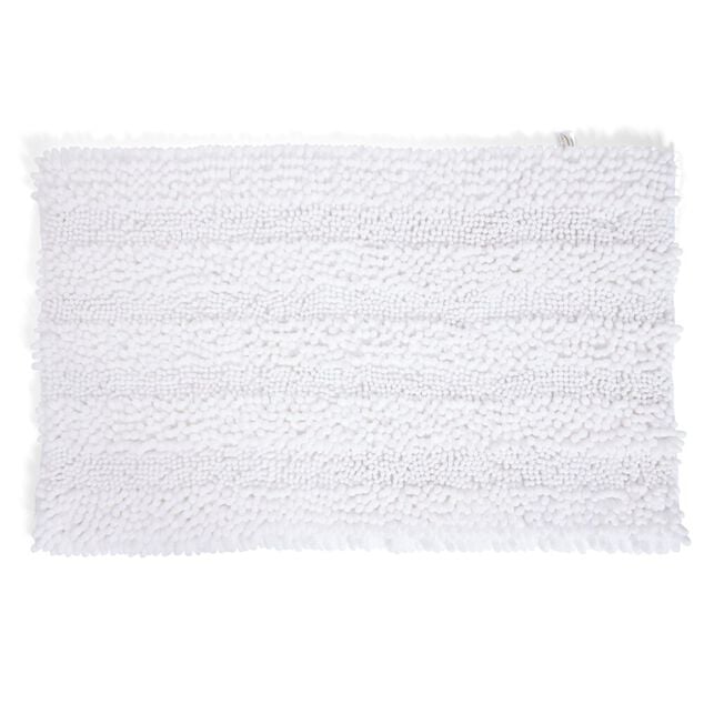 Tapis de bain chenille 50x80cm polyester beige