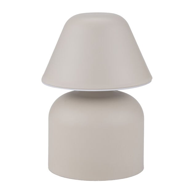 Lampe de table à poser en plastique brun Ø12xH17cm