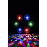 Jeu de lumière 6 boules disco RGB 3 programmes 24x22,8cm