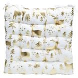 Dessus de chaise imprimé Noël en polyester