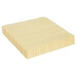 Serviette papier motif géométrique blanc et jaune 33x33cm 3 plis x20