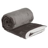 Plaid pilou pilou 127x152cm gris foncé