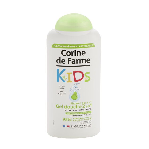 Gel douche enfant poire Corine de Farme corps et cheveux 300ml