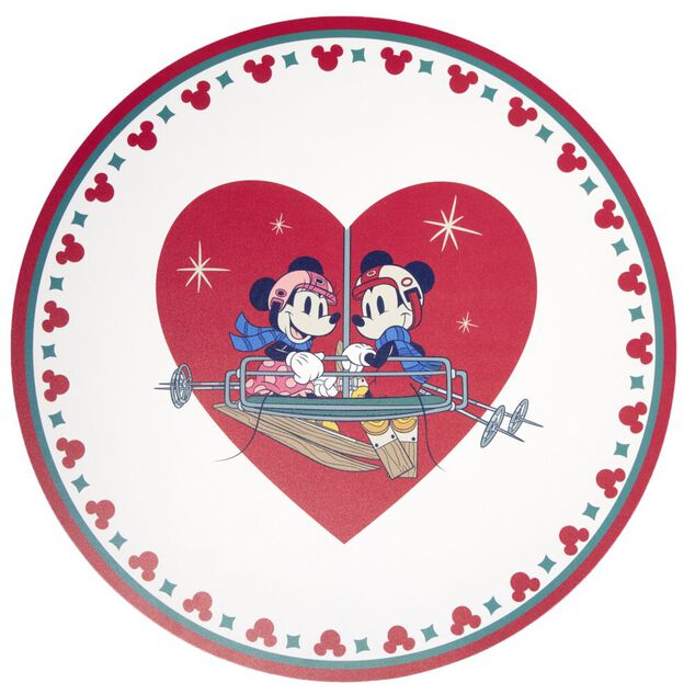 Set de table rond Disney Mickey & Minnie télésiège Ø38cm