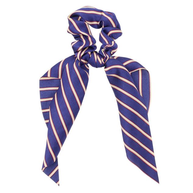 Chouchou ruban à cheveux en tissu rayé L29cm (4 modèles)