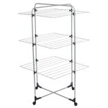 S&eacute;choir tour 3 niveaux &eacute;tendoir &agrave; linge 30m