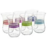 Verre &agrave; th&eacute; motif oriental Touareg x 6