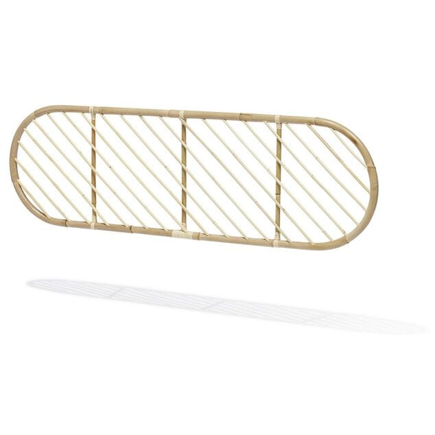 T&ecirc;te de lit &agrave; suspendre Malang rotin naturel - L160xP3xH50 cm