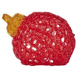 Boule de Noël lumineuse rouge 10 LED blanc chaud Ø12 cm