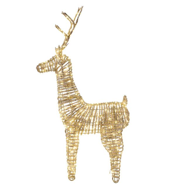Renne de No&euml;l lumineux 360LED blanc chaud H104cm