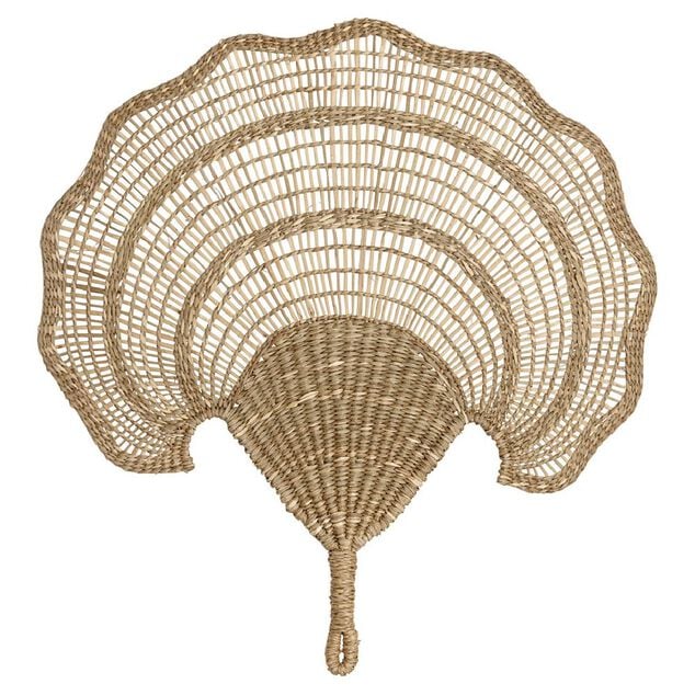 D&eacute;coration &Eacute;ventail en osier L58xH54 cm