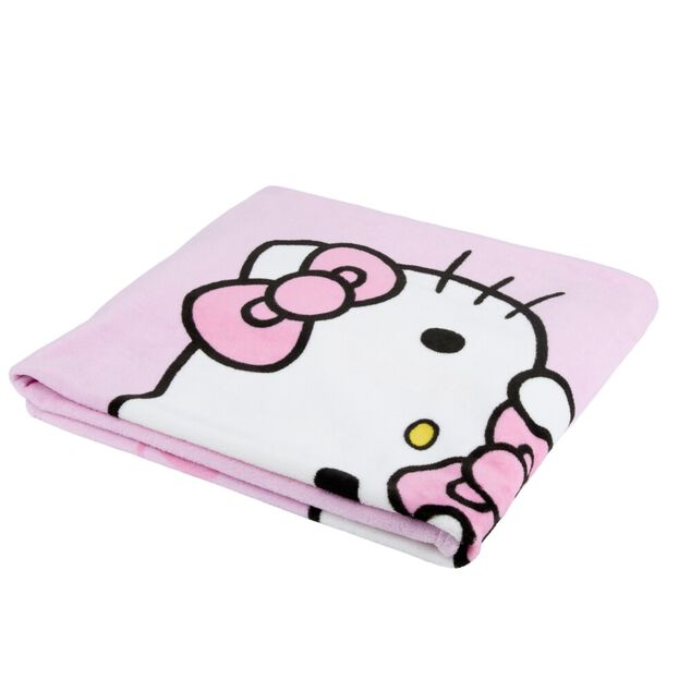 Plaid Hello Kitty polyester rose 125x150cm
