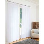 Voilage à passants uni blanc 140x240cm