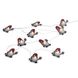 Guirlande lumineuse gnome de Noël 10LED blanc chaud 1,6m