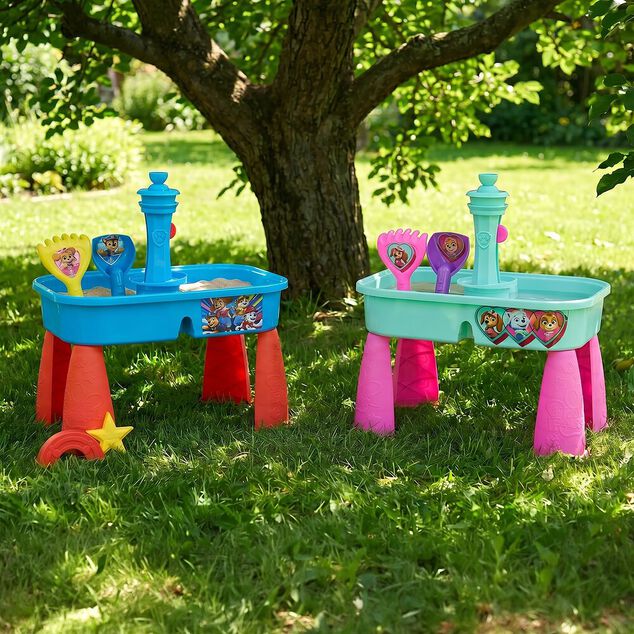 Table d'activit&eacute;s enfant Pat Patrouille sable et eau 29x10xH41cm (2 mod&egrave;les)
