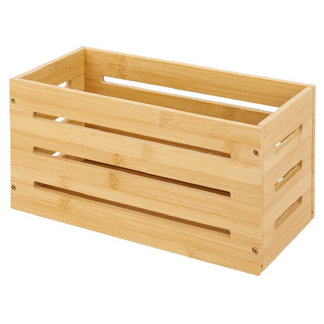 Caisse de rangement bambou pliable 31x15xH15cm