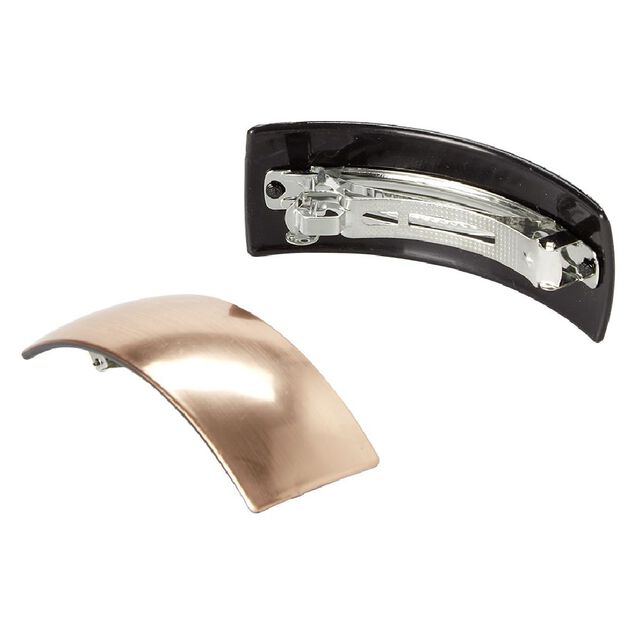 Barrette &agrave; cheveux bomb&eacute;e uni