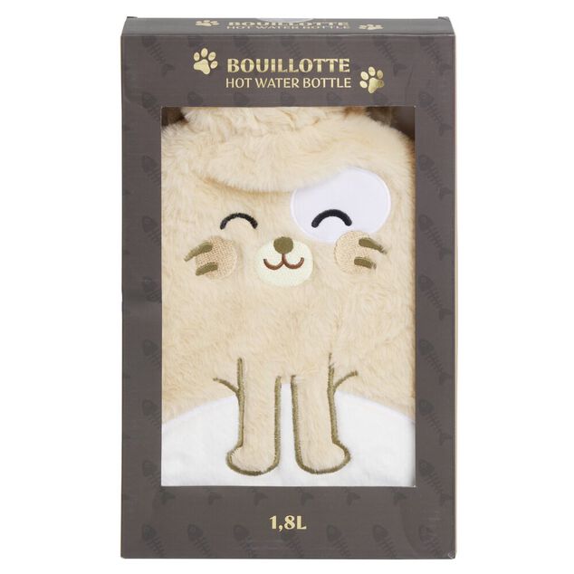 Bouillotte enfant peluche animal kawaii 1,8L (2 mod&egrave;les)