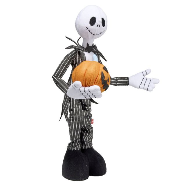 Figurine &agrave; poser Halloween Disney Mr Jack jambes extensibles H68cm (2 mod&egrave;les)