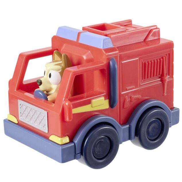 V&eacute;hicule mini Bluey plastique 9x6xH7cm (4 mod&egrave;les)